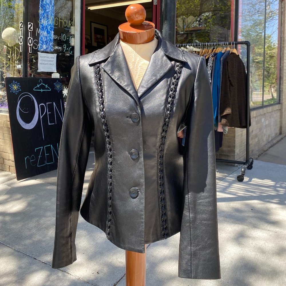 Dana Buchman For Neiman Marcus Leather Jacket